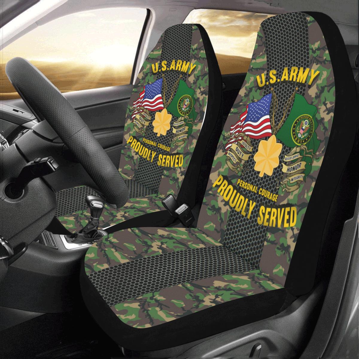 US Army O-4 Major O4 MAJ Field Officer - Car Car Seat Covers (Set of 2)-SeatCovers-Army-Ranks-Veterans Nation