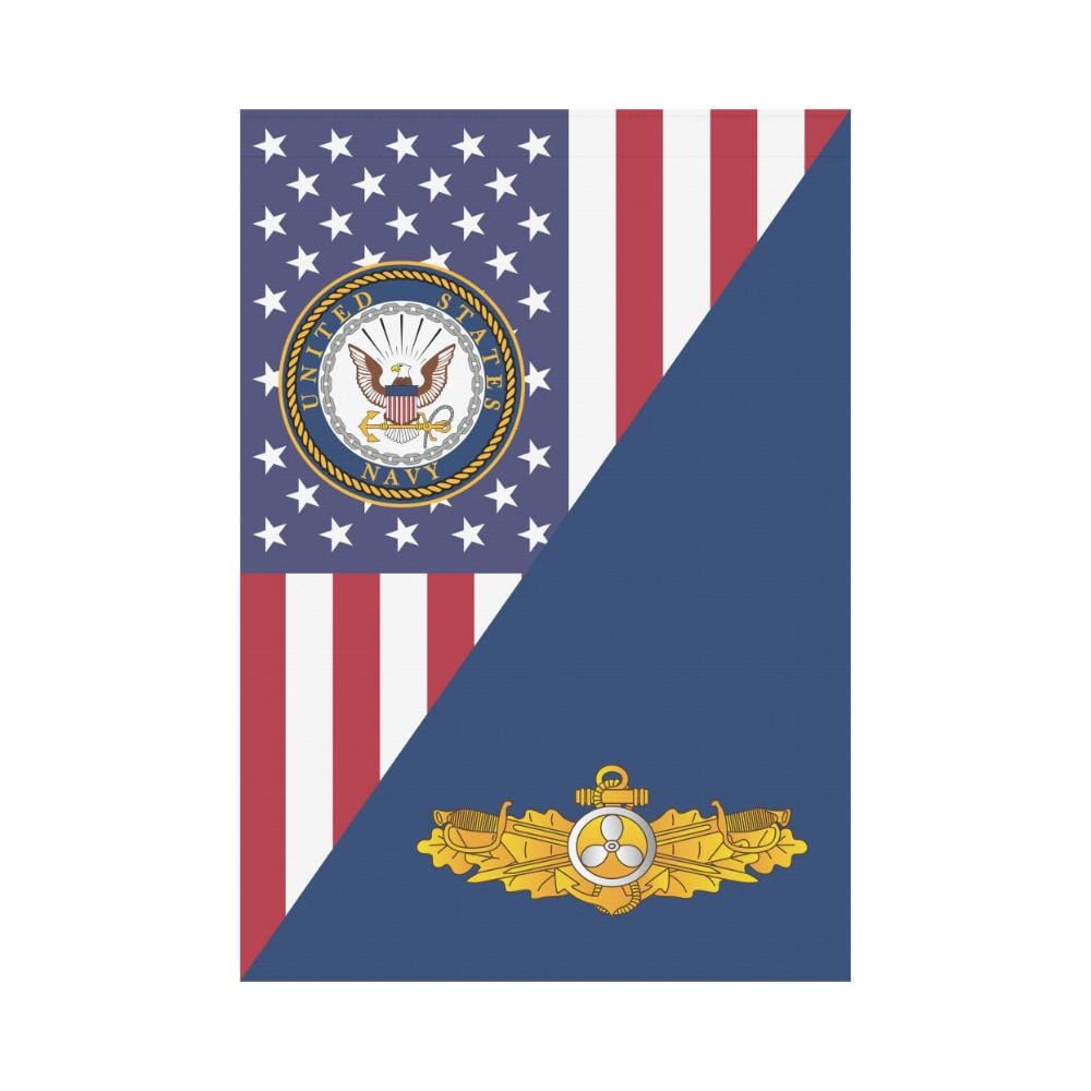 US Navy Engineering Duty Officer House Flag 28 inches x 40 inches Twin-Side Printing-HouseFlag-Navy-Badge-Veterans Nation