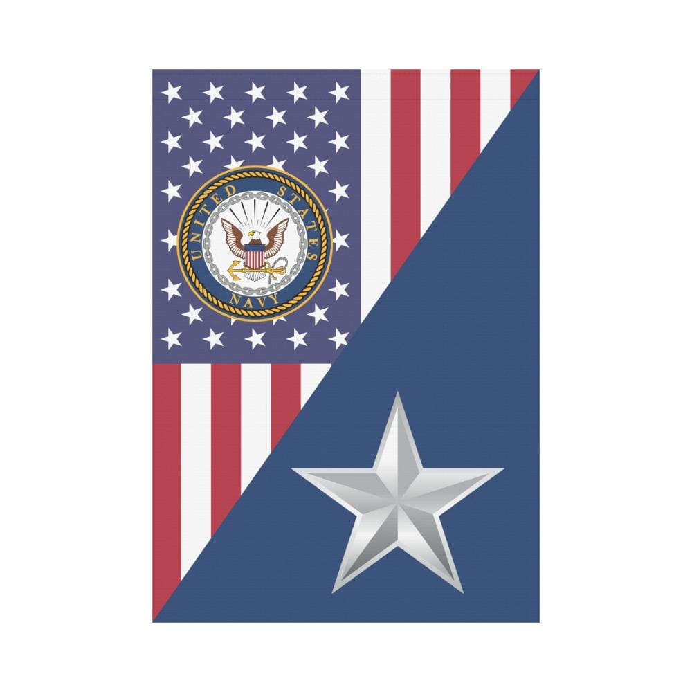 US Navy O-7 Rear Admiral Lower Half O7 RDML House Flag 28 inches x 40 inches Twin-Side Printing-HouseFlag-Navy-Officer-Veterans Nation