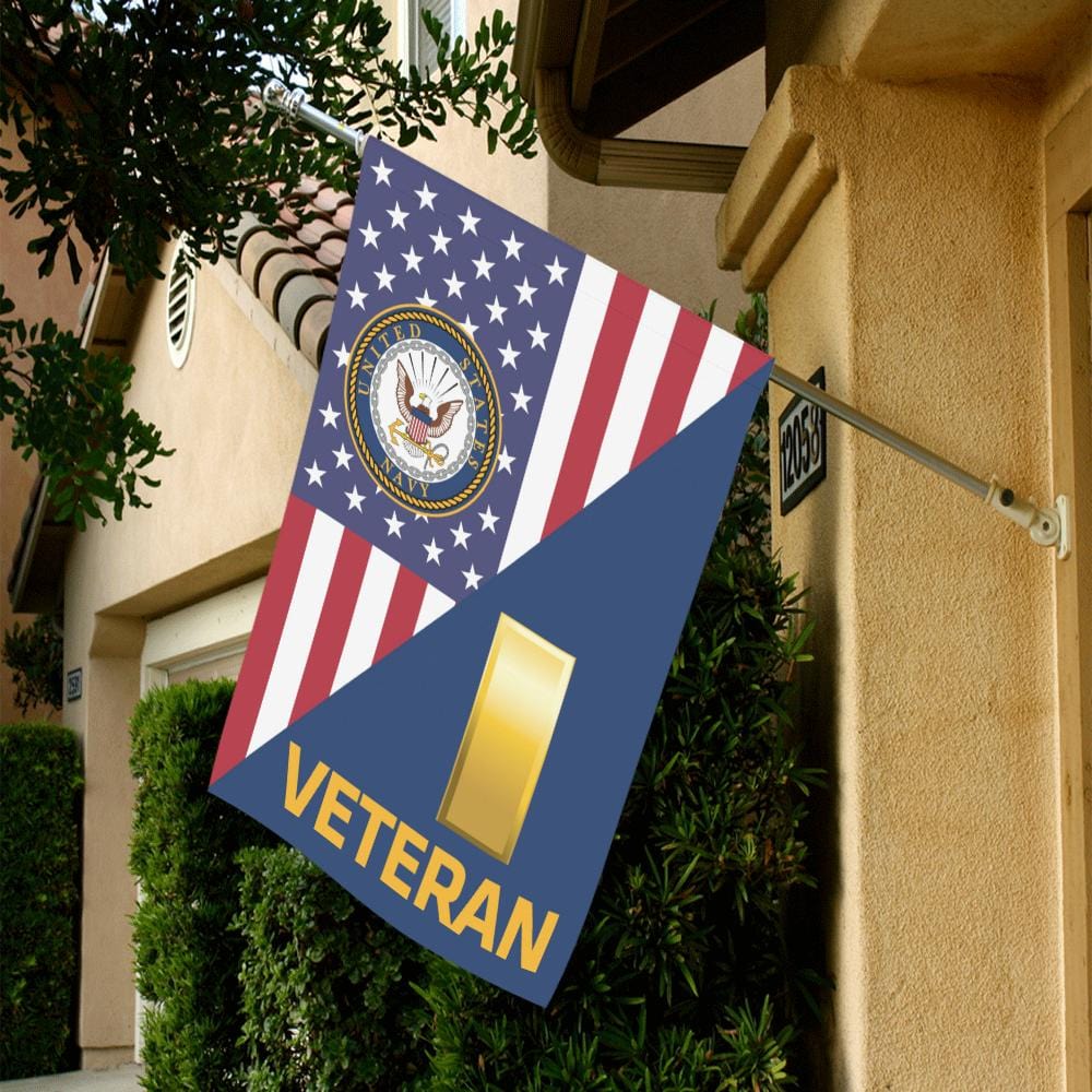 US Navy O-1 Ensign O1 ENS Junior Officer Veteran House Flag 28 inches x 40 inches Twin-Side Printing-HouseFlag-Navy-Officer-Veterans Nation