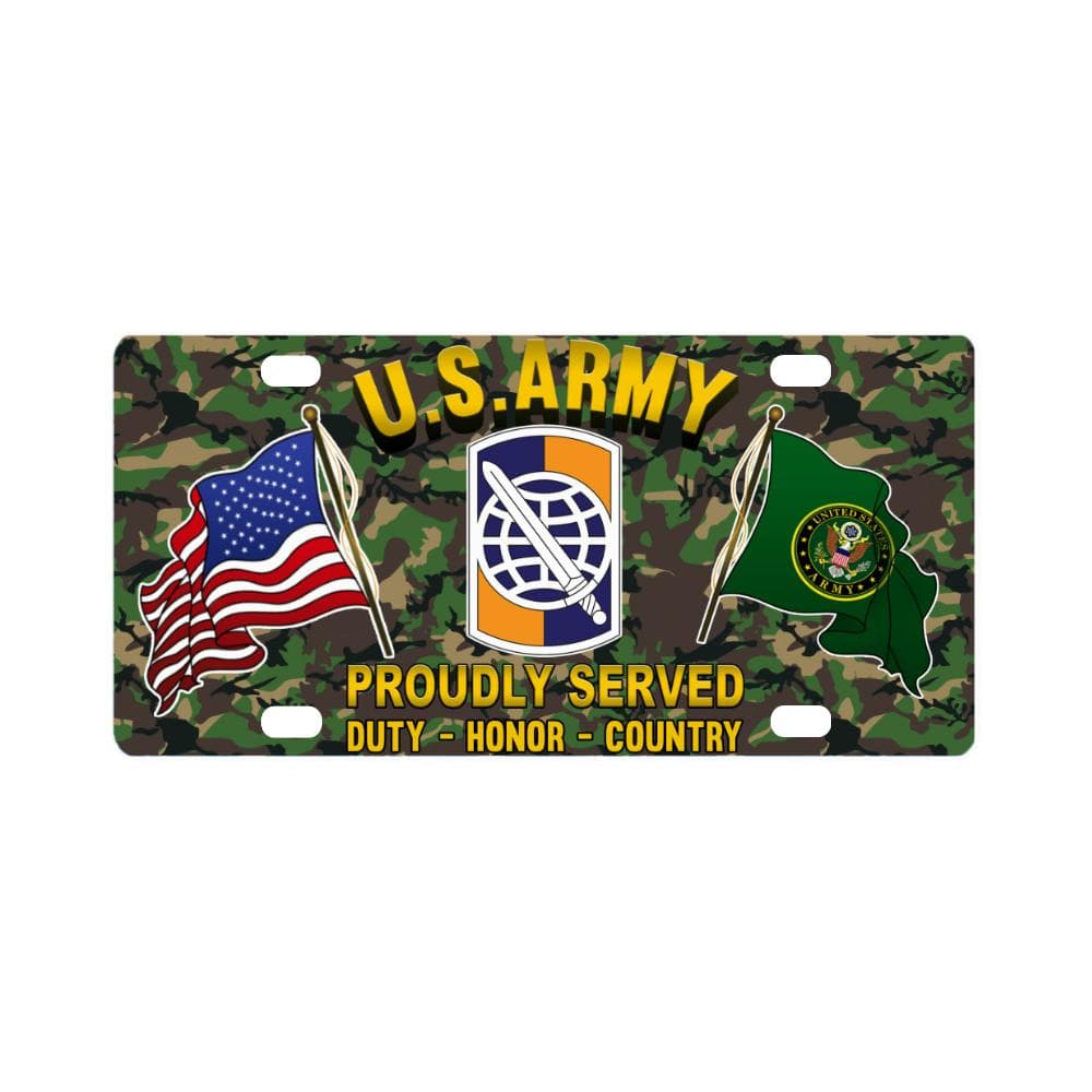 US ARMY 358TH CIVIL AFFAIRS BRIGADE- Classic License Plate-LicensePlate-Army-CSIB-Veterans Nation