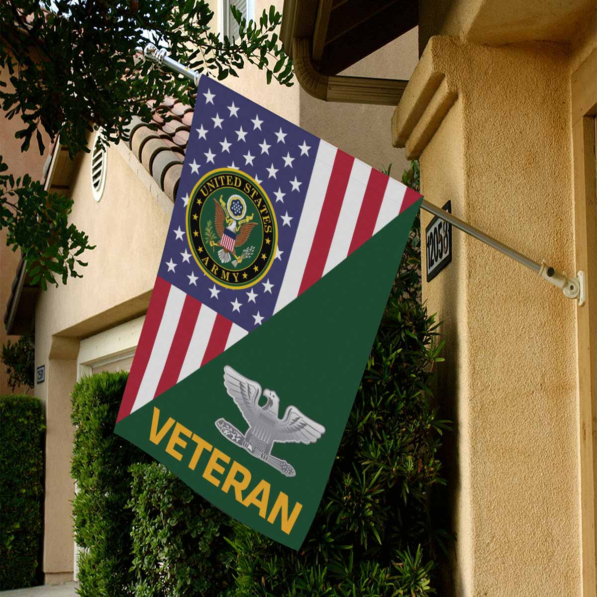 US Army O-6 Colonel O6 COL Veteran House Flag 28 Inch x 40 Inch 2-Side Printing-HouseFlag-Army-Ranks-Veterans Nation