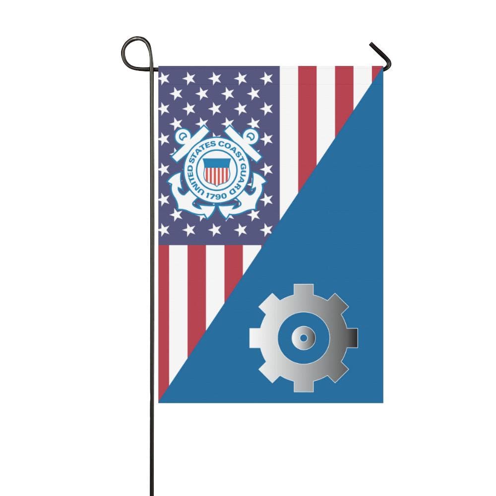 US Coast Guard Machinery Technician MK Garden Flag/Yard Flag 12 inches x 18 inches-GDFlag-USCG-Rate-Veterans Nation