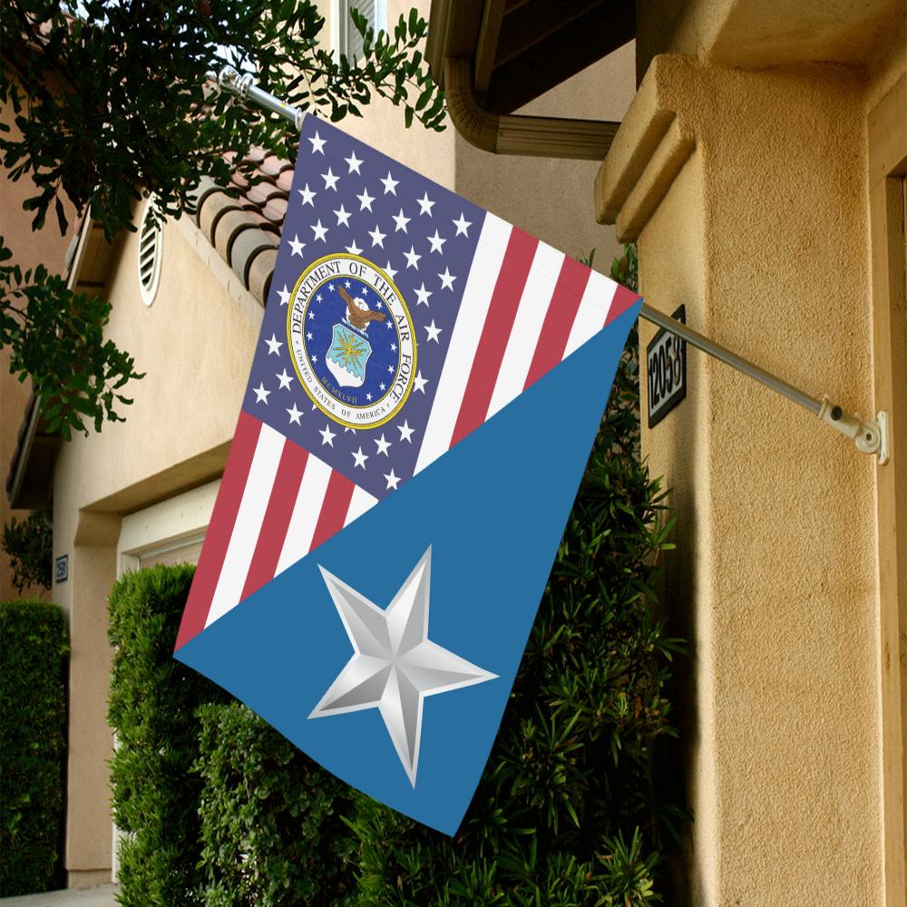 US Air Force O-7 Brigadier General Brig O7 General House Flag 28 inches x 40 inches Twin-Side Printing-HouseFlag-USAF-Ranks-Veterans Nation