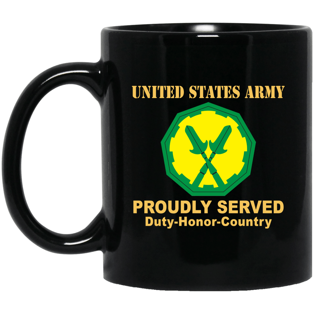 US ARMY 290TH MILITARY POLICE BRIGADE- 11 oz - 15 oz Black Mug-Mug-Army-CSIB-Veterans Nation