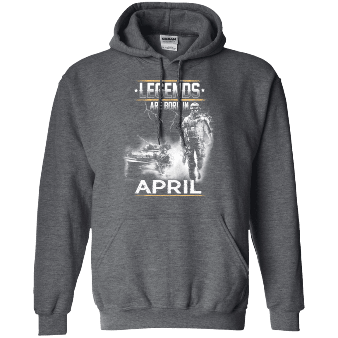 Military T-Shirt "LEGENDS ARE BORN IN APRIL"-TShirt-General-Veterans Nation