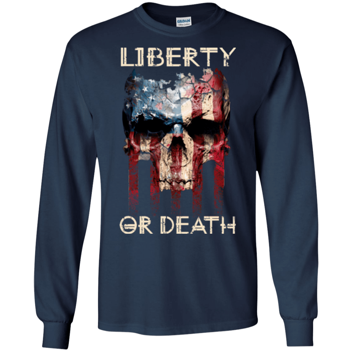 Military T-Shirt "LIBERTY OR DEATH"-TShirt-General-Veterans Nation