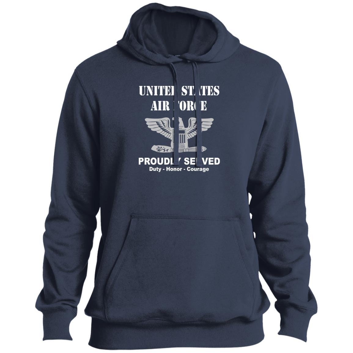 US Air Force O-6 Colonel Col O6 Field Officer Ranks T shirt Sport-Tek Tall Pullover Hoodie - T-Shirt-TShirt-USAF-Veterans Nation