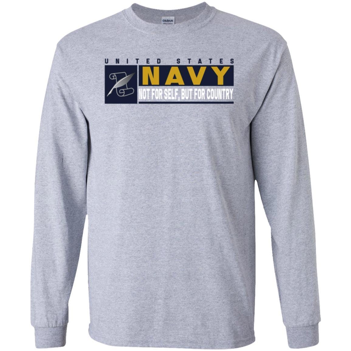 Navy Journalist Navy JO- Not for self Long Sleeve - Pullover Hoodie-TShirt-Navy-Veterans Nation