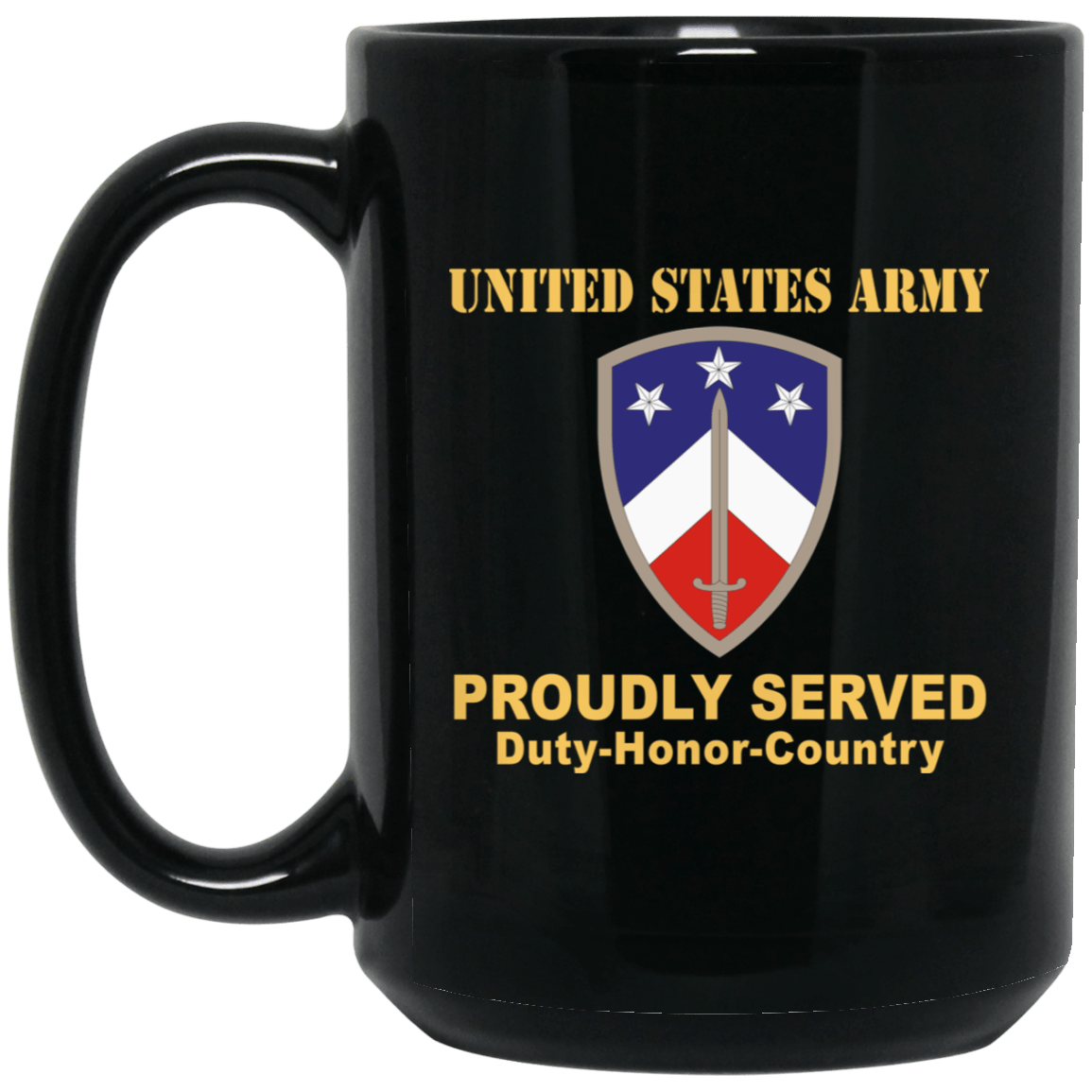 US ARMY 230 SUSTAINMENT BRIGADE- 11 oz - 15 oz Black Mug-Mug-Army-CSIB-Veterans Nation