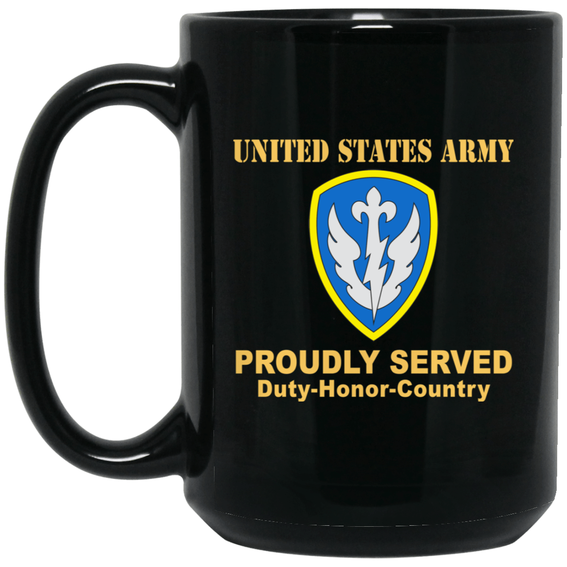 US ARMY 504TH BATTLEFIELD SURVEILLANCE- 11 oz - 15 oz Black Mug-Mug-Army-CSIB-Veterans Nation