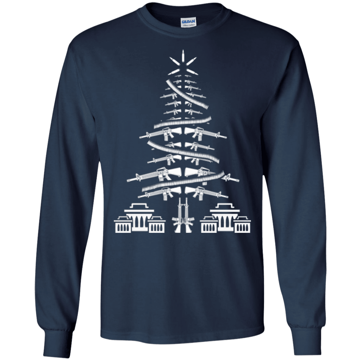 Military T-Shirt "CHRISTMAS TREE VETERAN"-TShirt-General-Veterans Nation