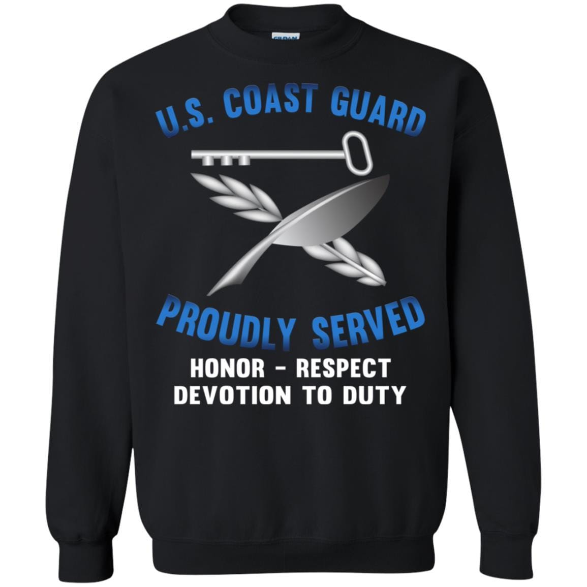 USCG CULINARY SPECIALIST CS Logo Proudly Served T-Shirt For Men On Front-TShirt-USCG-Veterans Nation