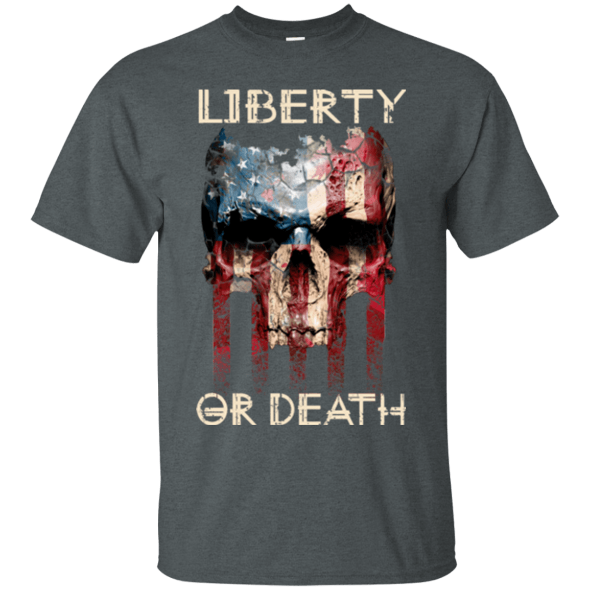 Military T-Shirt "LIBERTY OR DEATH"-TShirt-General-Veterans Nation