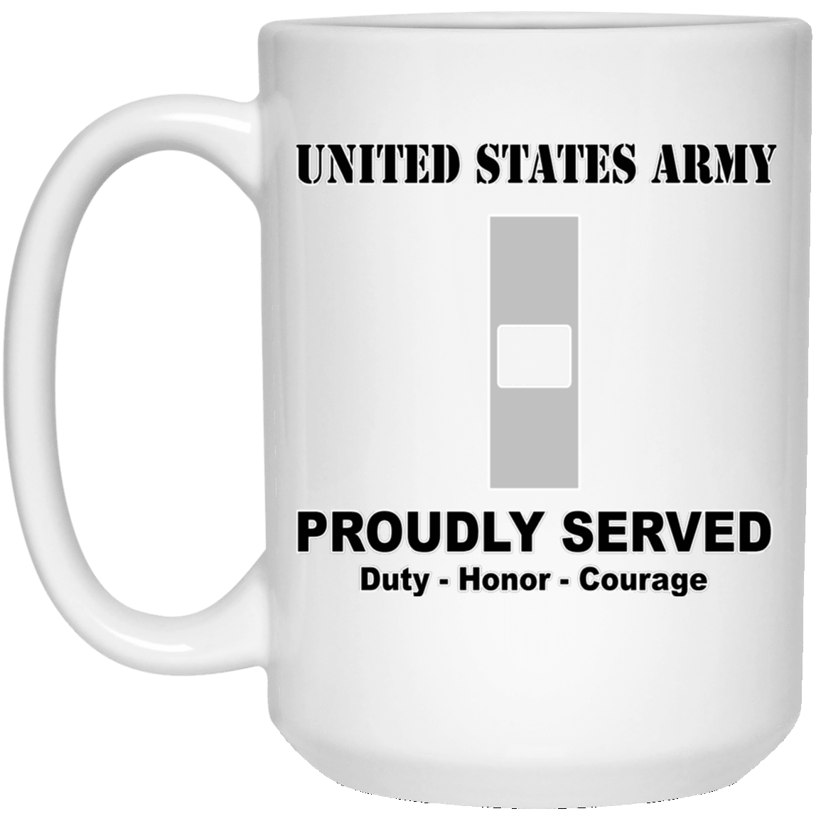 US Army W-1 Warrant Officer 1 W1 WO1 Warrant Officer Ranks White Coffee Mug - Stainless Travel Mug-Mug-Army-Ranks-Veterans Nation