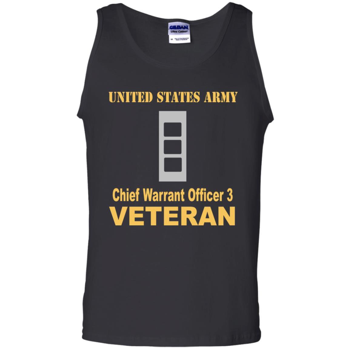 US Army W-3 Chief Warrant Officer 3 W3 CW3 Warrant Officer Veteran Men T Shirt On Front-TShirt-Army-Veterans Nation