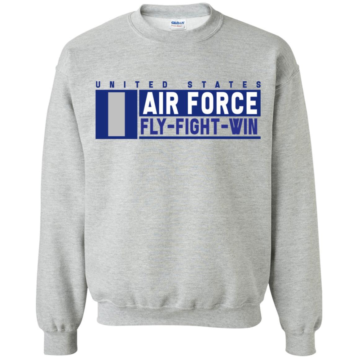 US Air Force O-2 First Lieutenant Fly - Fight - Win Long Sleeve - Pullover Hoodie-TShirt-USAF-Veterans Nation