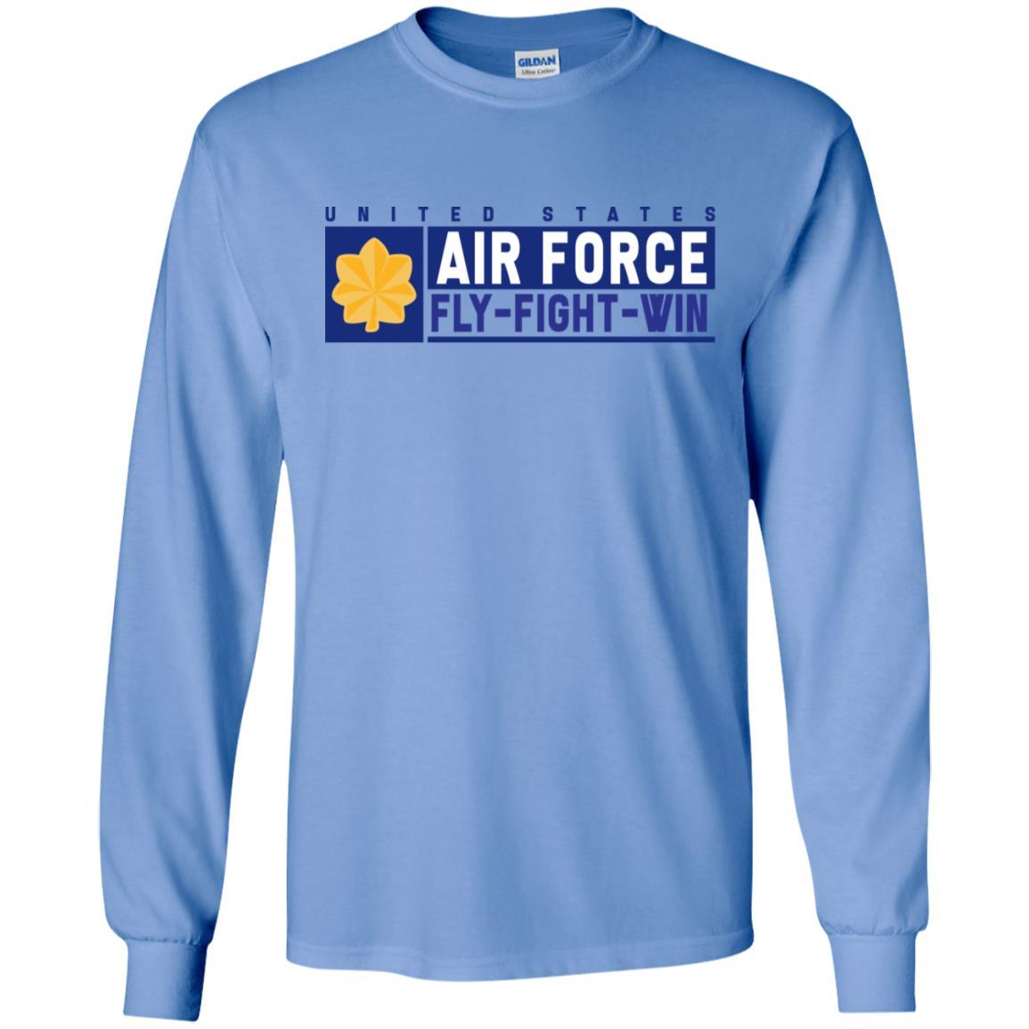 US Air Force O-4 Major Fly - Fight - Win Long Sleeve - Pullover Hoodie-TShirt-USAF-Veterans Nation