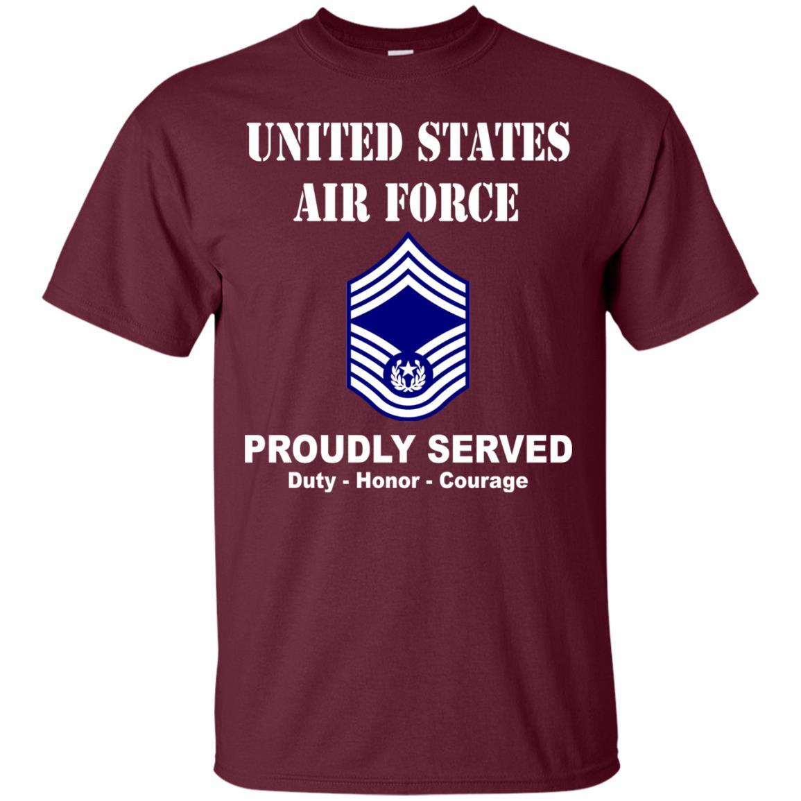 US Air Force E-9 Chief Master Sergeant Of The Air Force E9 CMSAF Noncommissioned Officer (Special) Ranks Men Front T Shirt For Air Force-TShirt-USAF-Veterans Nation