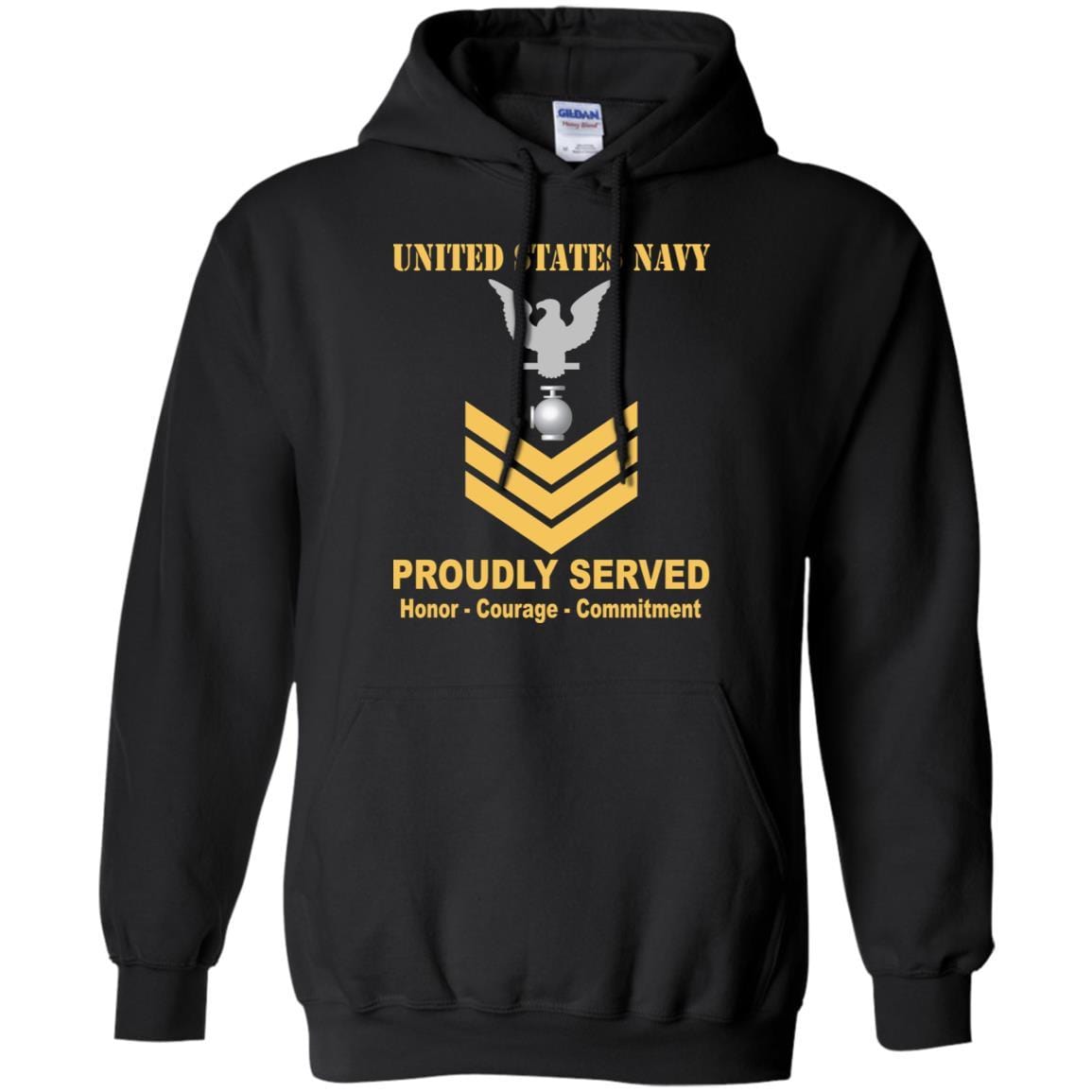 Navy Utilitiesman Navy UT E-6 Rating Badges Proudly Served T-Shirt For Men On Front-TShirt-Navy-Veterans Nation