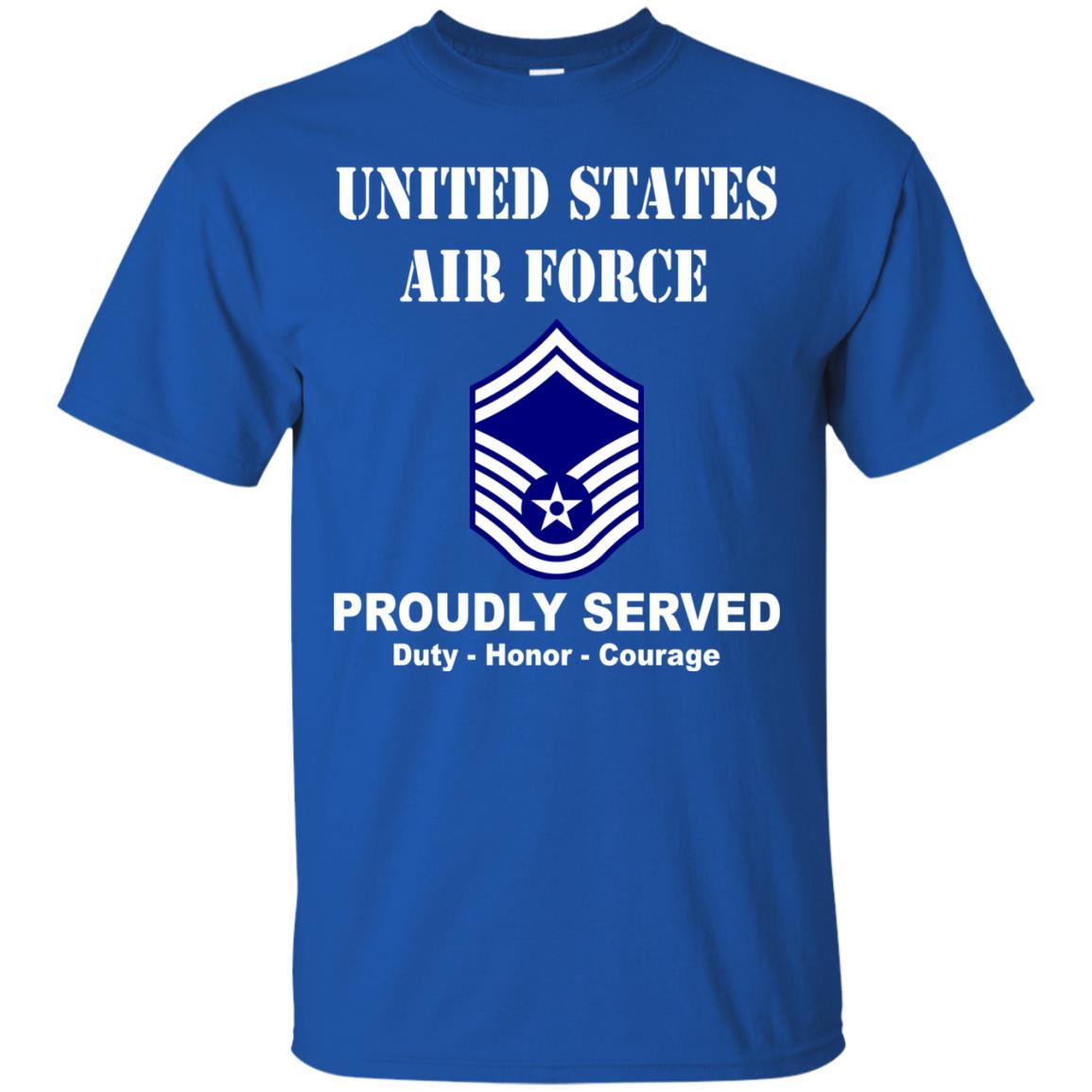 US Air Force E-8 Senior Master Sergeant SMSgt E8 Noncommissioned Officer Men Front T Shirt For Air Force-TShirt-USAF-Veterans Nation