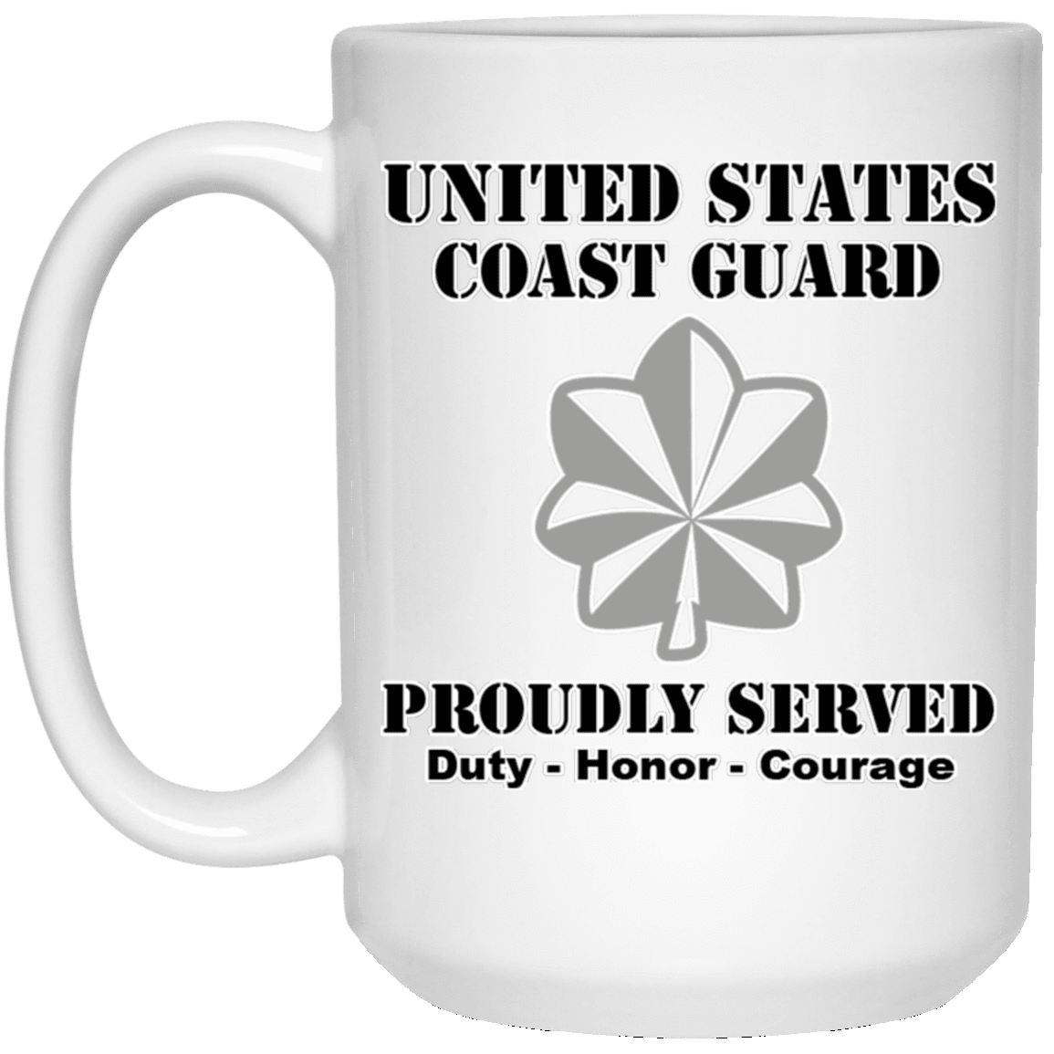 US Coast Guard O-5 Commander O5 CDR Senior Officer Ranks White Coffee Mug - Stainless Travel Mug-Mug-USCG-Officer-Veterans Nation