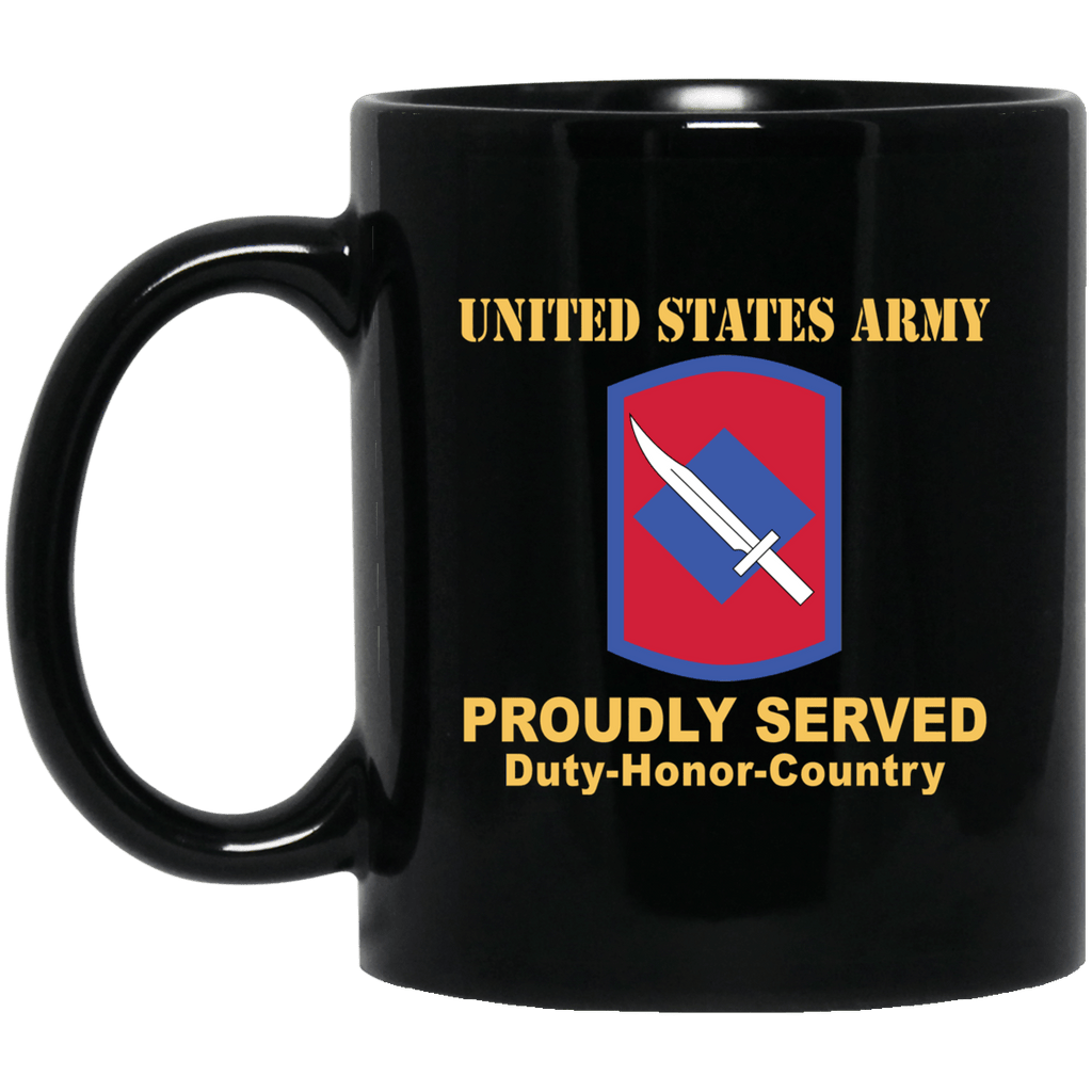 US ARMY 39TH INFANTRY BRIGADE- 11 oz - 15 oz Black Mug-Mug-Army-CSIB-Veterans Nation