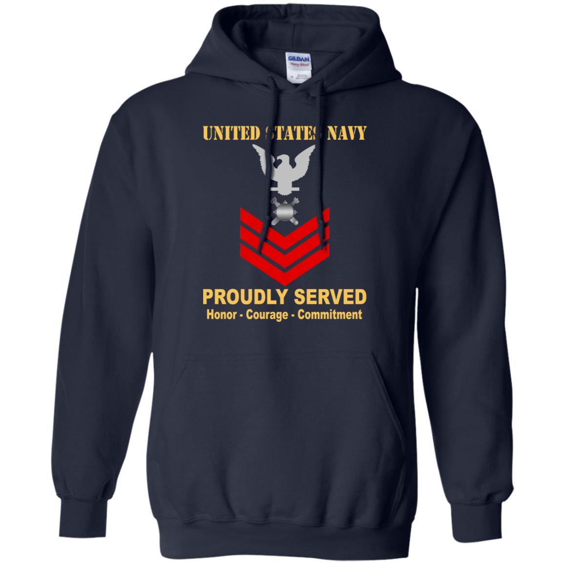 Navy Explosive Ordnance Disposal Navy EOD E-6 Rating Badges Proudly Served T-Shirt For Men On Front-TShirt-Navy-Veterans Nation