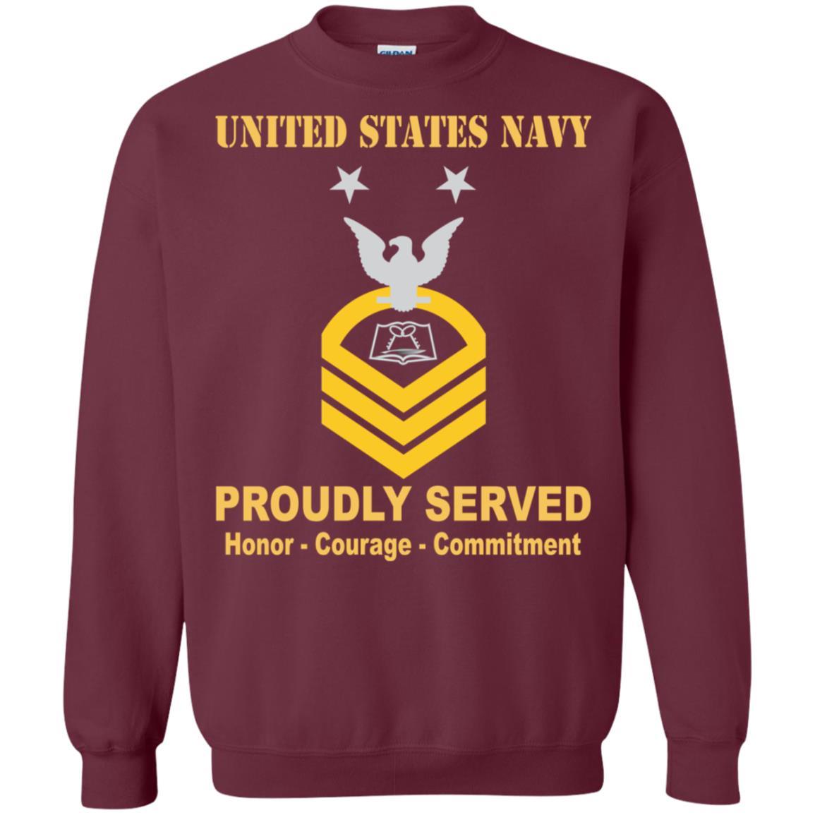 Navy Culinary Specialist Navy CS E-9 Rating Badges Proudly Served T-Shirt For Men On Front-TShirt-Navy-Veterans Nation