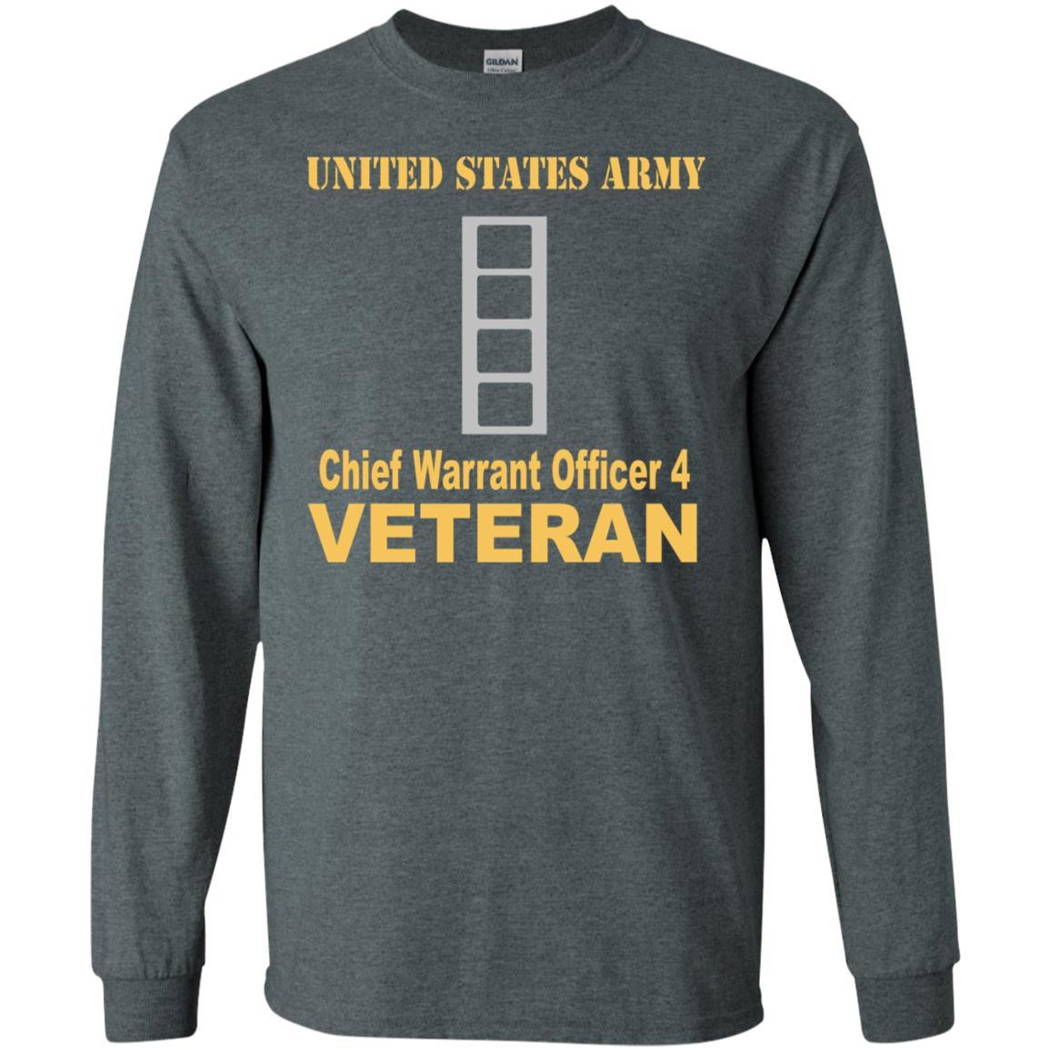 US Army W-4 Chief Warrant Officer 4 W4 CW4 Warrant Officer Veteran Men T Shirt On Front-TShirt-Army-Veterans Nation