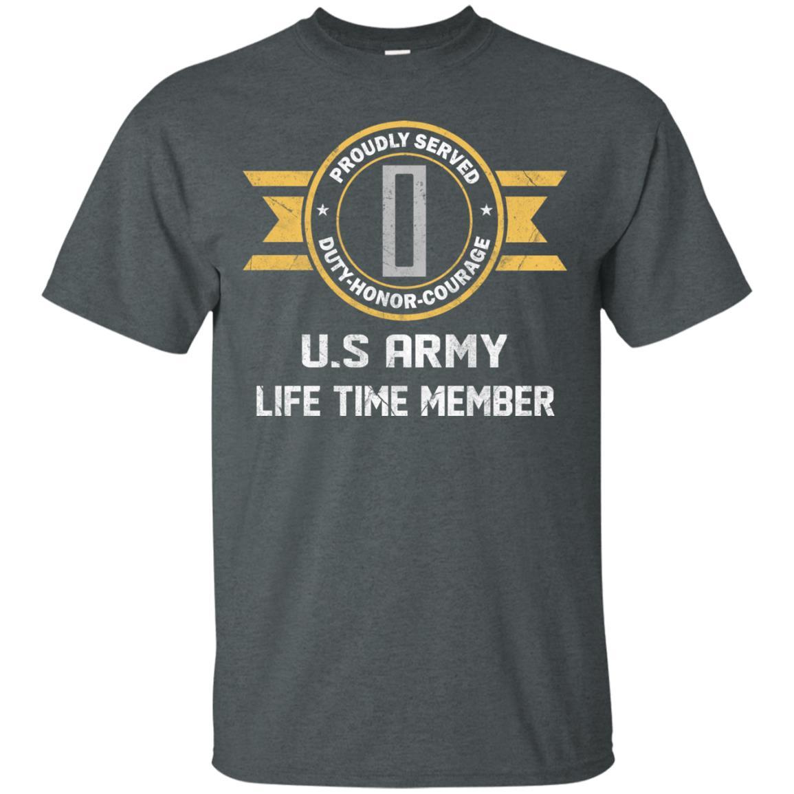 Life Time Member - US Army W-5 Chief Warrant Officer 5 W5 CW5 Warrant Officer Ranks Men T Shirt On Front-TShirt-Army-Veterans Nation