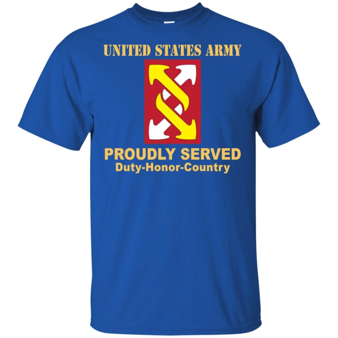US ARMY 143RD SUSTAINMENT BRIGADE- Proudly Served T-Shirt On Front For Men-TShirt-Army-Veterans Nation
