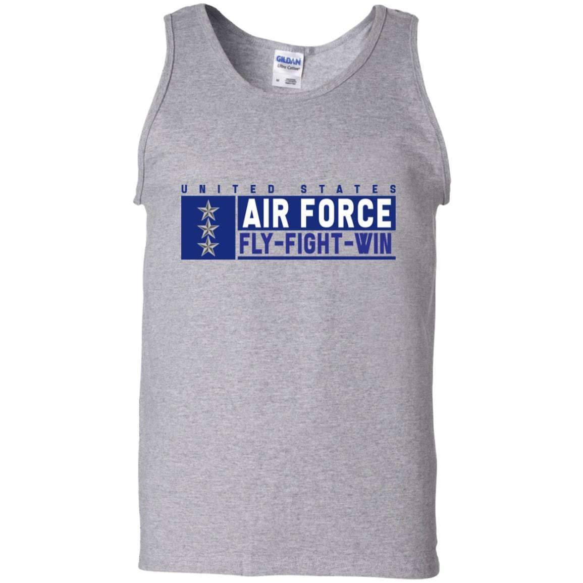 US Air Force O-9 Lieutenant General Fly - Fight - Win T-Shirt On Front For Men-TShirt-USAF-Veterans Nation