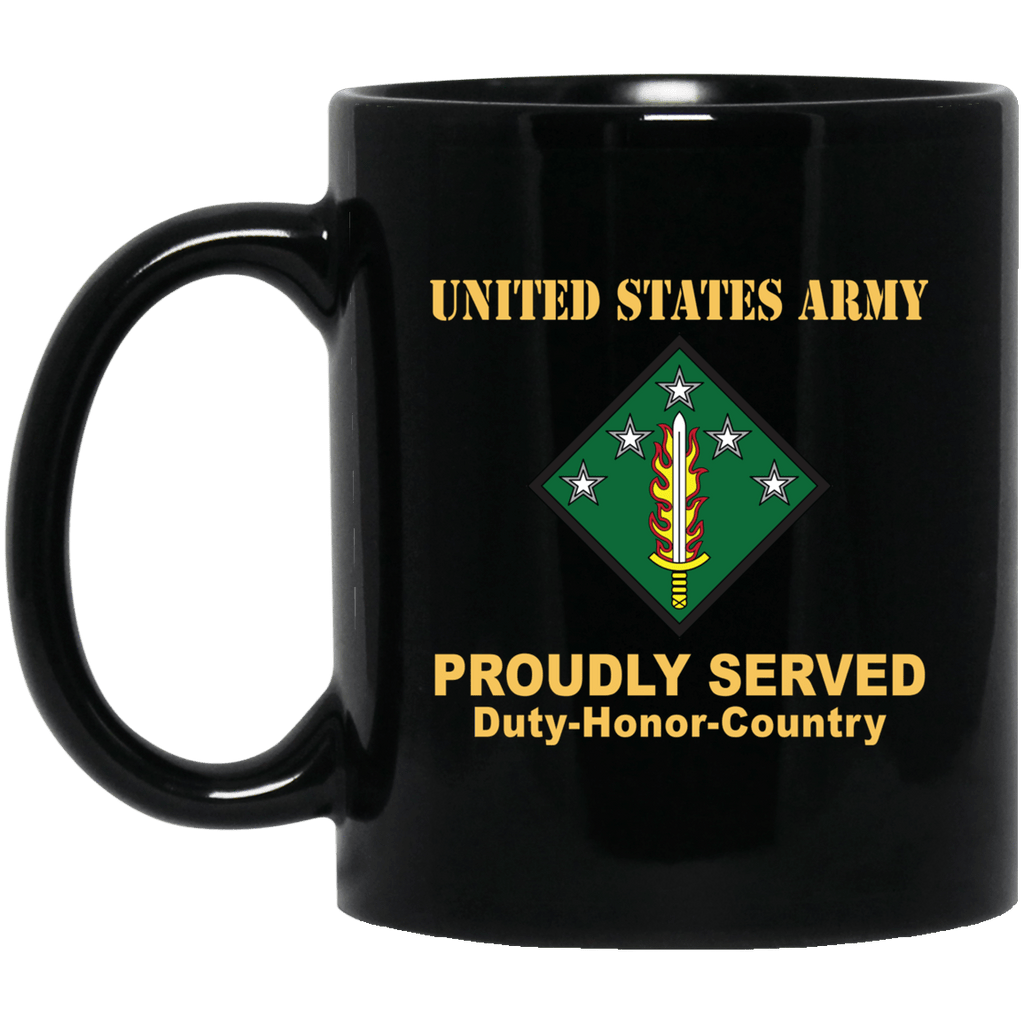 US ARMY 20TH SUPPORT COMMAND (CBRNE)- 11 oz - 15 oz Black Mug-Mug-Army-CSIB-Veterans Nation