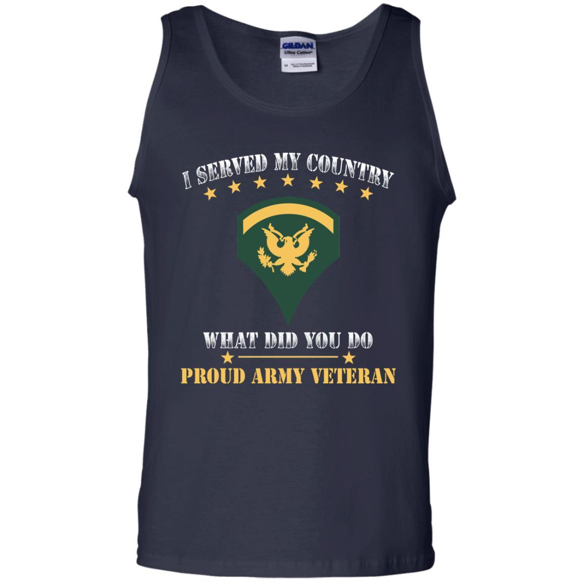 US Army E-5 SPC E5 Specialist Ranks Men Front T Shirt - Proud US Army Veteran-TShirt-Army-Veterans Nation