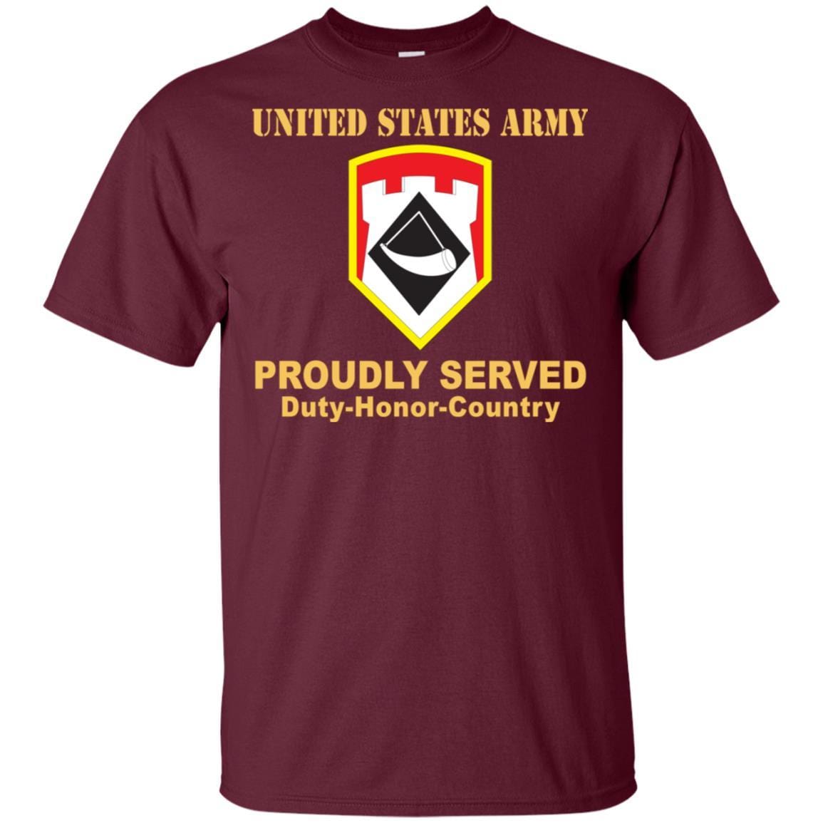 US ARMY 111TH ENGINEER BRIGADE- Proudly Served T-Shirt On Front For Men-TShirt-Army-Veterans Nation