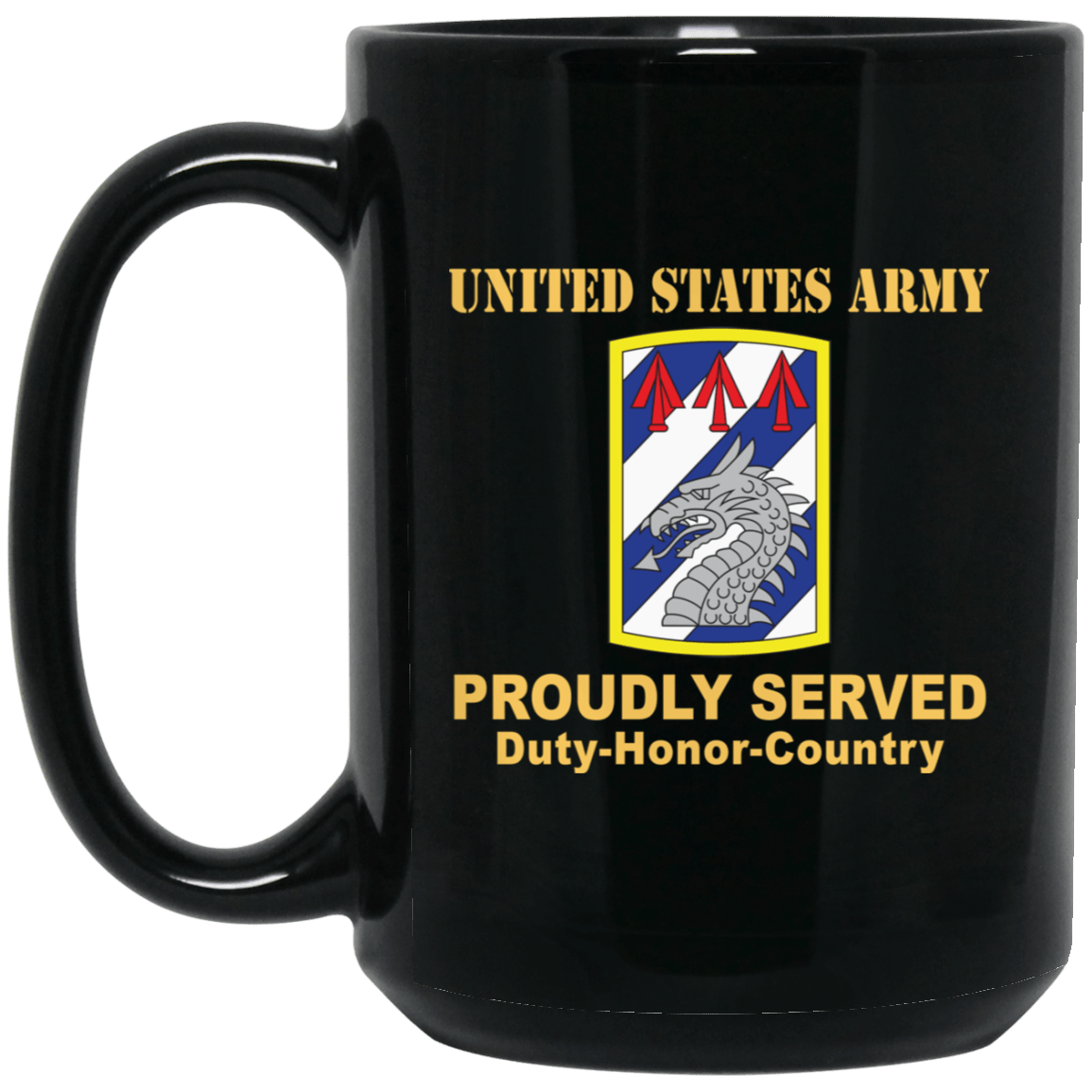 US ARMY 3RD SUSTAINMENT BRIGADE- 11 oz - 15 oz Black Mug-Mug-Army-CSIB-Veterans Nation