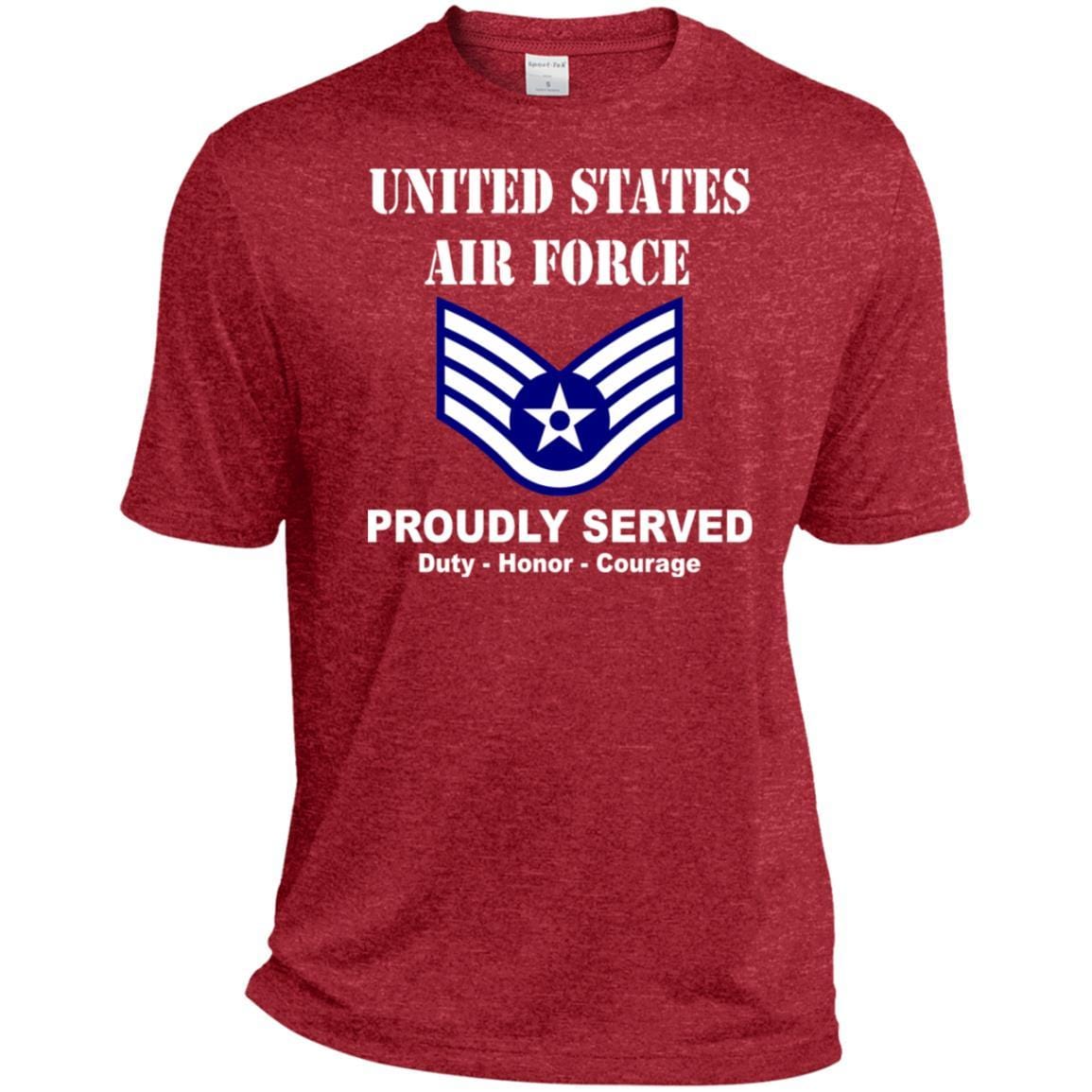 US Air Force E-5 Staff Sergeant SSgt E5 Noncommissioned Officer Ranks T shirt Sport-Tek Tall Pullover Hoodie - T-Shirt-TShirt-USAF-Veterans Nation