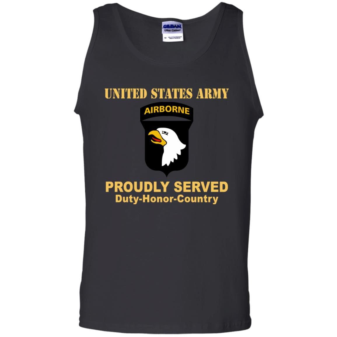 US ARMY 101ST AIRBORNE DIVISION - Proudly Served T-Shirt On Front For Men-TShirt-Army-Veterans Nation