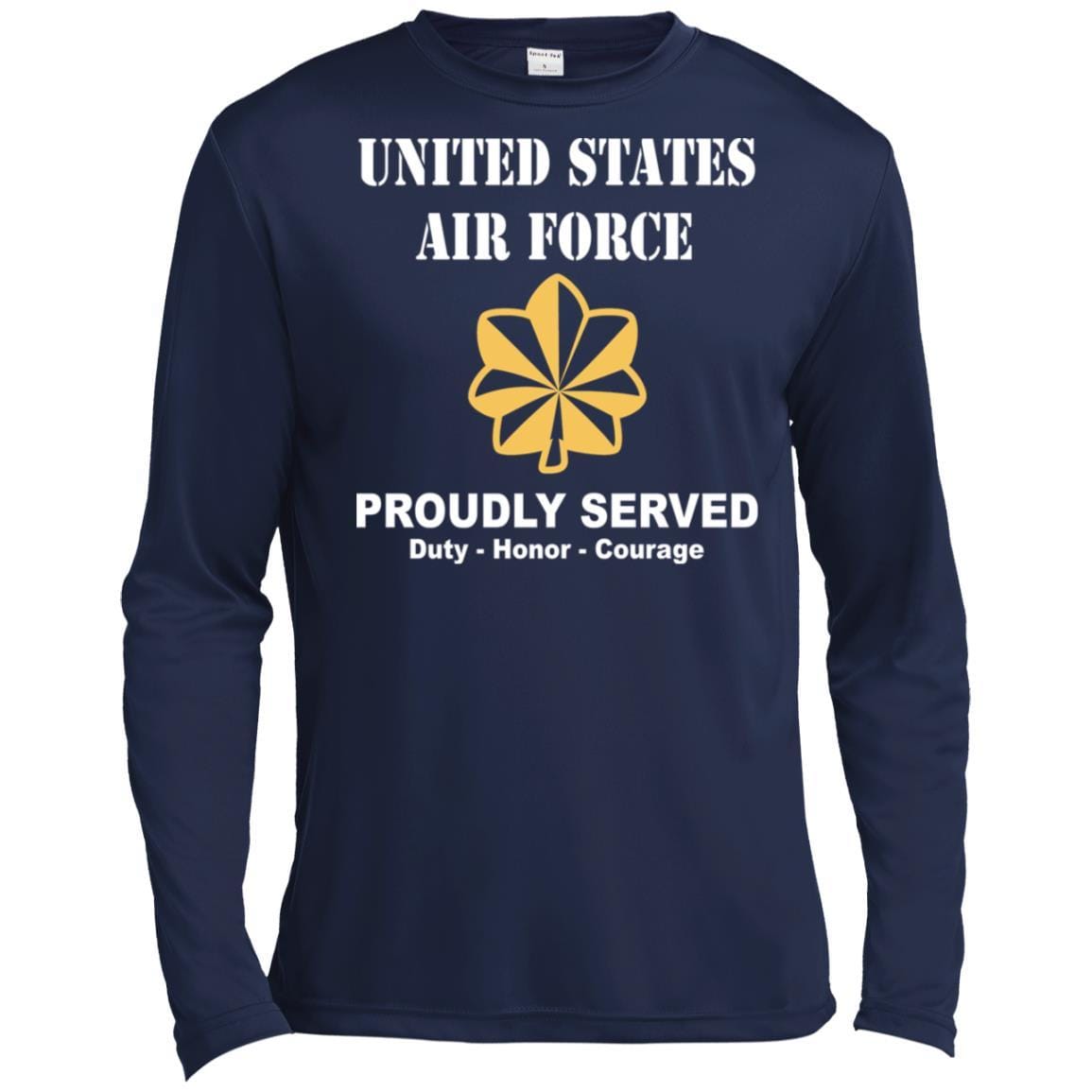 US Air Force O-4 Major Maj O4 Field Officer Ranks T shirt Sport-Tek Tall Pullover Hoodie - T-Shirt-TShirt-USAF-Veterans Nation