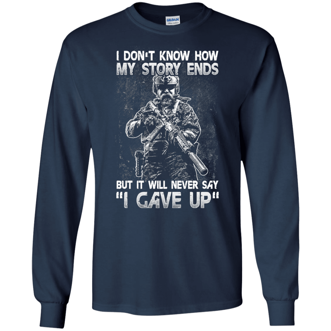 Military T-Shirt "I DON'T KNOW HOW MY STORY ENDS"-TShirt-General-Veterans Nation