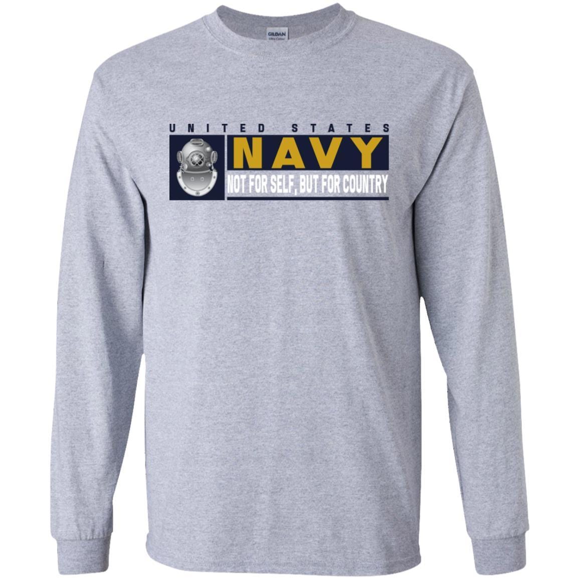 Navy Diver Navy ND- Not for self Long Sleeve - Pullover Hoodie-TShirt-Navy-Veterans Nation