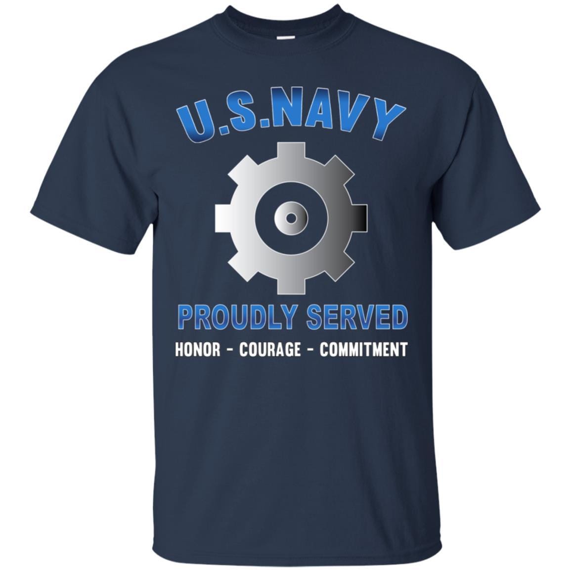 U.S Navy Engineman Navy EN - Proudly Served T-Shirt For Men On Front-TShirt-Navy-Veterans Nation