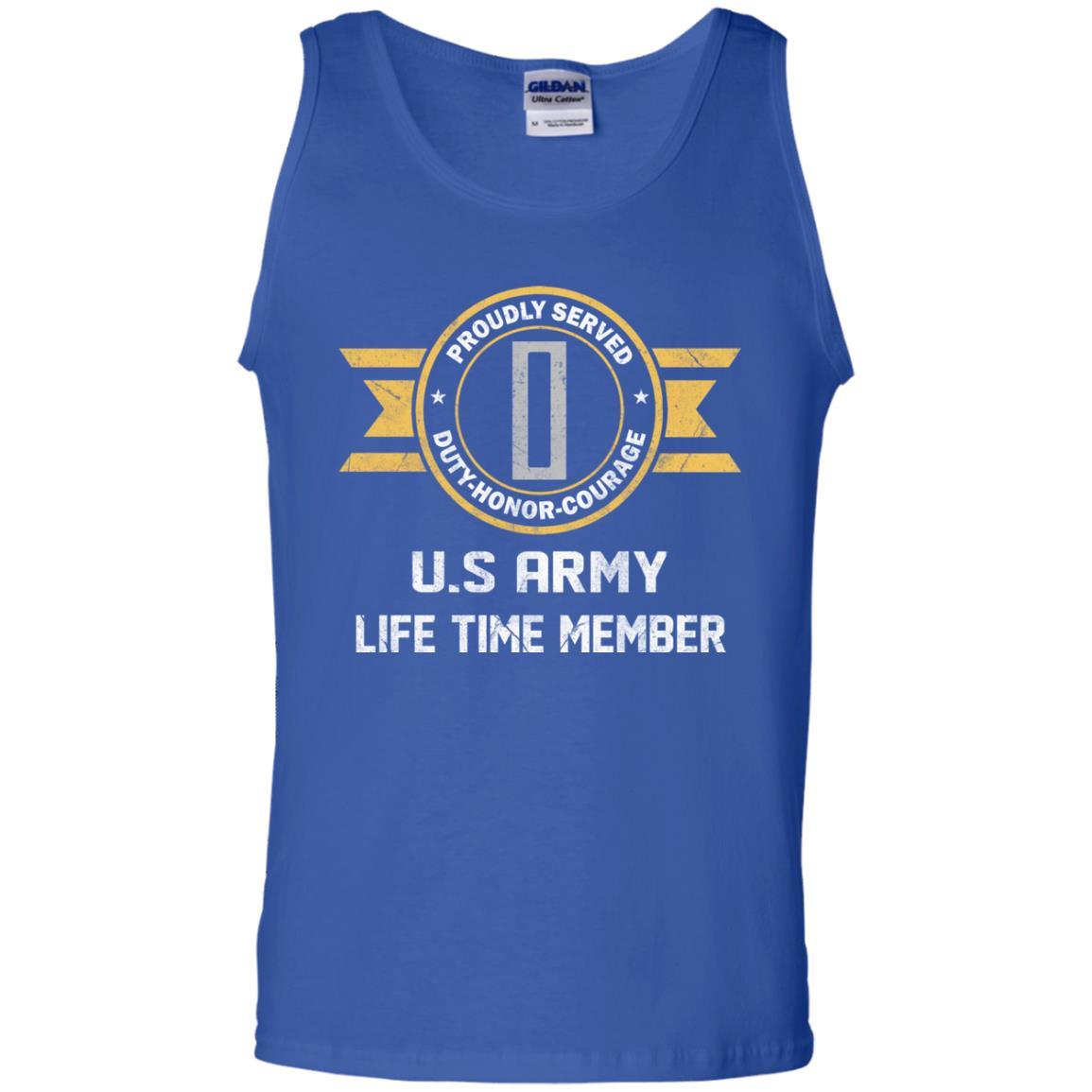 Life Time Member - US Army W-5 Chief Warrant Officer 5 W5 CW5 Warrant Officer Ranks Men T Shirt On Front-TShirt-Army-Veterans Nation