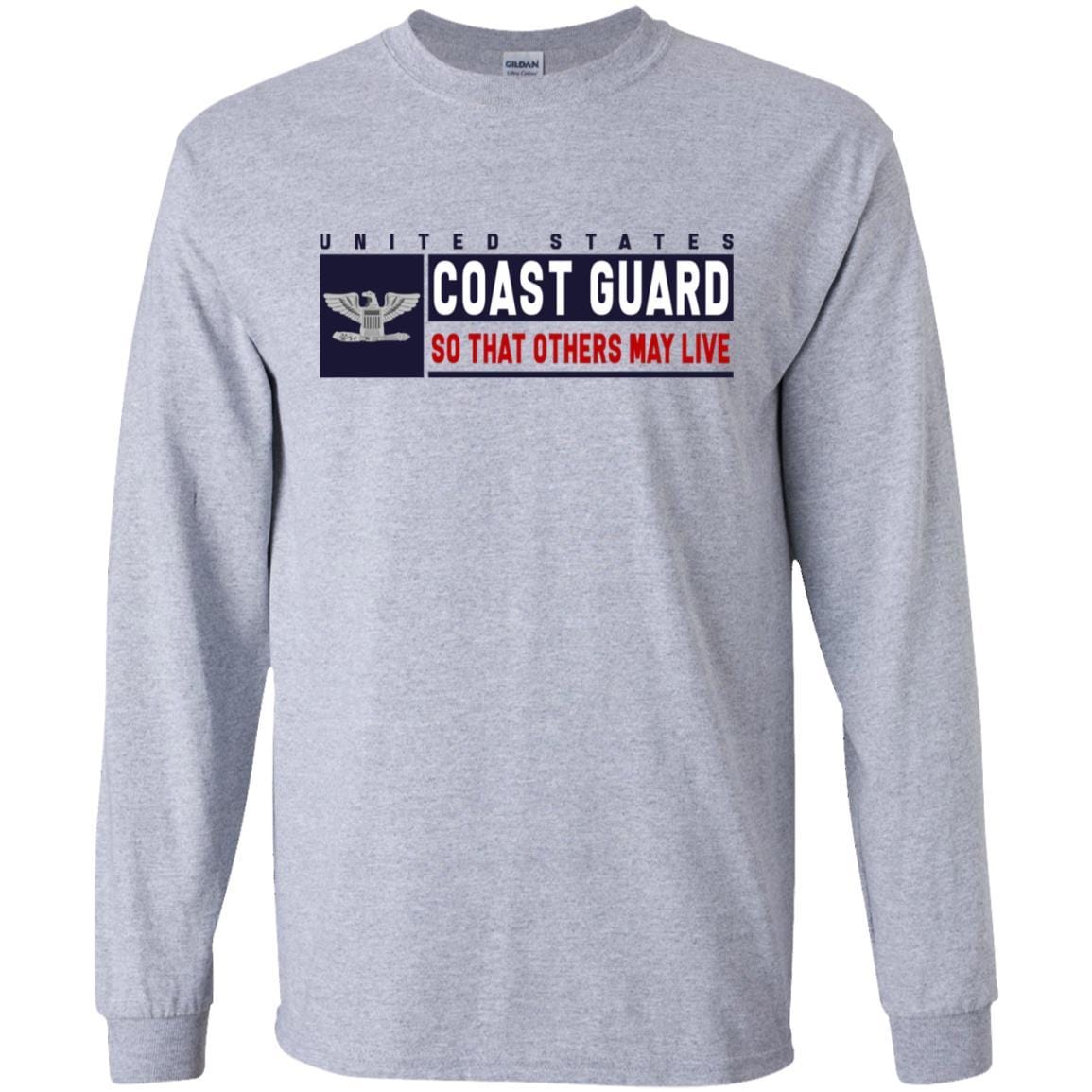 US Coast Guard O-6 Captain O6 CAPT So That Others May Live Long Sleeve - Pullover Hoodie-TShirt-USCG-Veterans Nation