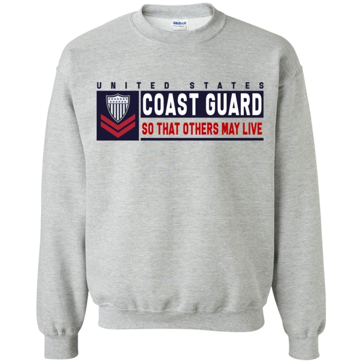 US Coast Guard E-5 Petty Officer Second Class E5 PO2 So That Others May Live Long Sleeve - Pullover Hoodie-TShirt-USCG-Veterans Nation