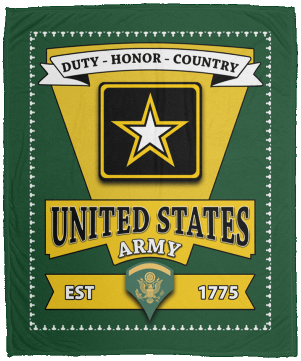 US Army E-5 SPC E5 SP5 Specialist 5 Specialist 2nd Class Blanket Cozy Plush Fleece Blanket - 50x60-Blankets-Army-Ranks-Veterans Nation