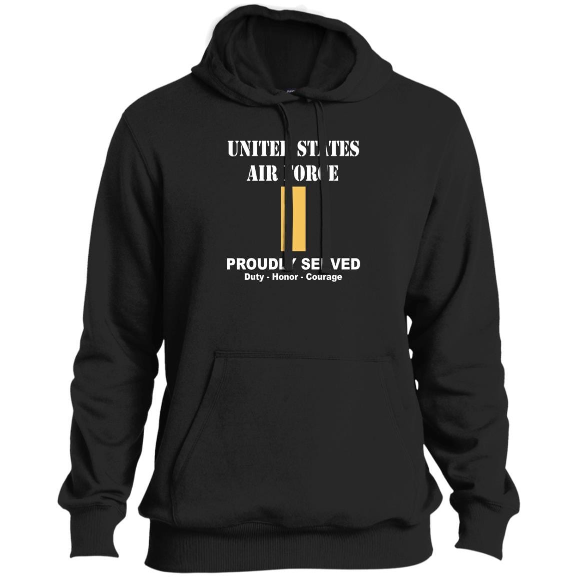 US Air Force O-1 Second Lieutenant 2d Lt O1 Commissioned Officer Ranks T shirt Sport-Tek Tall Pullover Hoodie - T-Shirt-TShirt-USAF-Veterans Nation