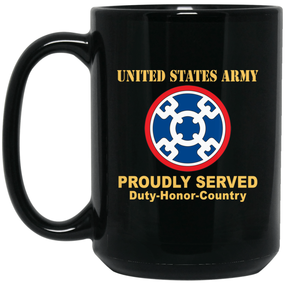 US ARMY 310TH SUSTAINMENT COMMAND- 11 oz - 15 oz Black Mug-Mug-Army-CSIB-Veterans Nation