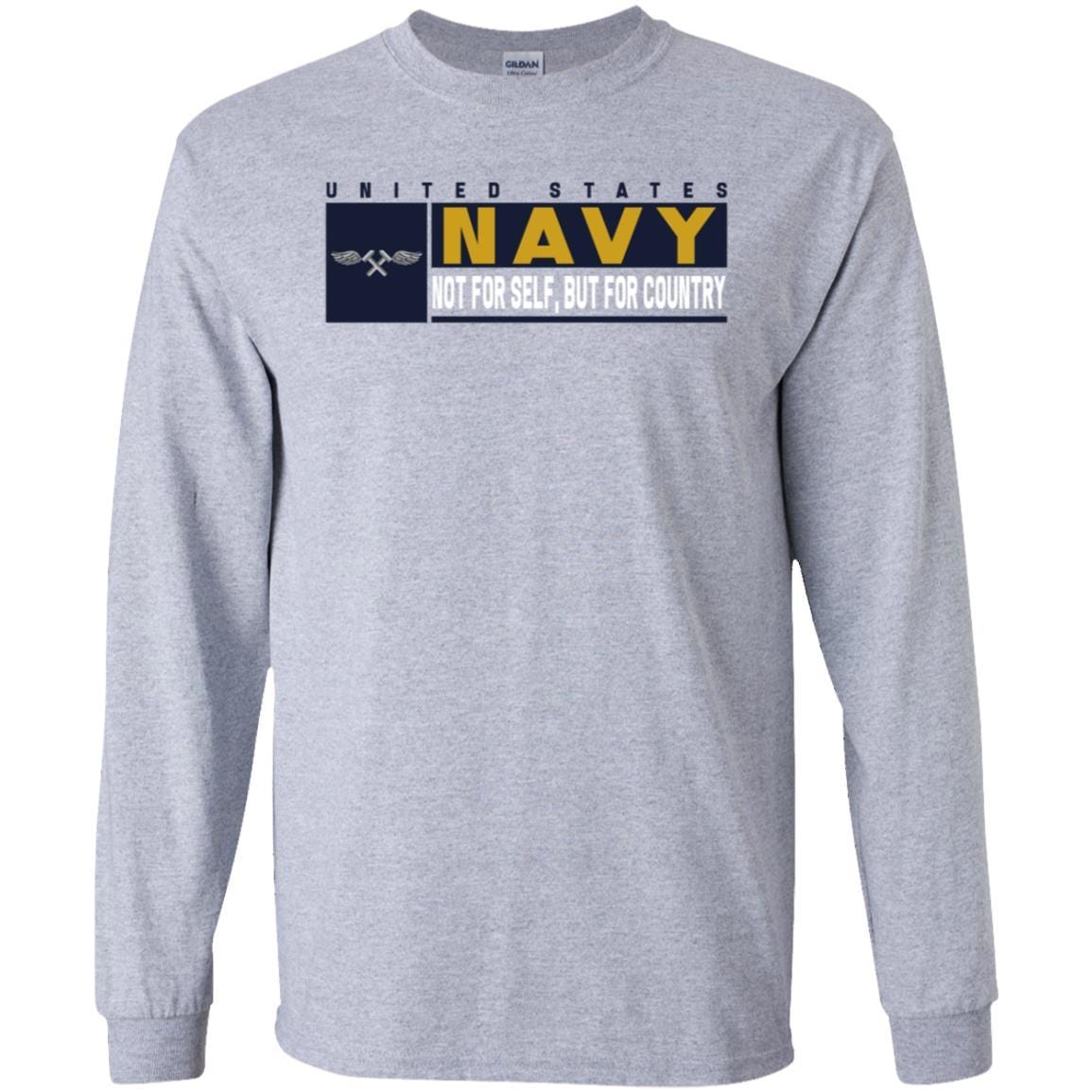 Navy Aviation Structural Mechanic Navy AM- Not for self Long Sleeve - Pullover Hoodie-TShirt-Navy-Veterans Nation